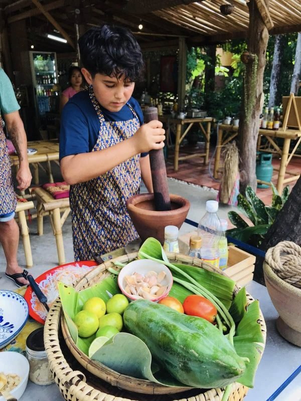 Learning How To Cook Thai Food with Muai. Yummy! - Image 19